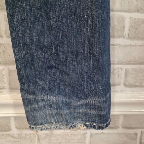 Affliction Black Premium Cooper Denim Jeans Men 36 Long Distressed Casual Grunge - Picture 8 of 10